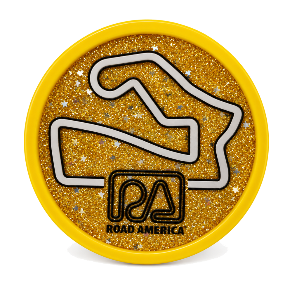 RA Glitter Coaster Magnet