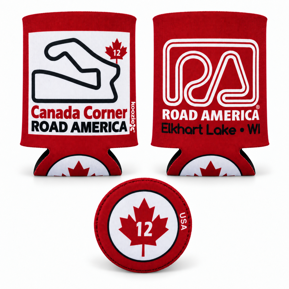 Turn 12 Koozie Canada Corner