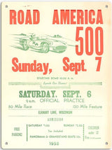 1958 RA500 Poster Sign