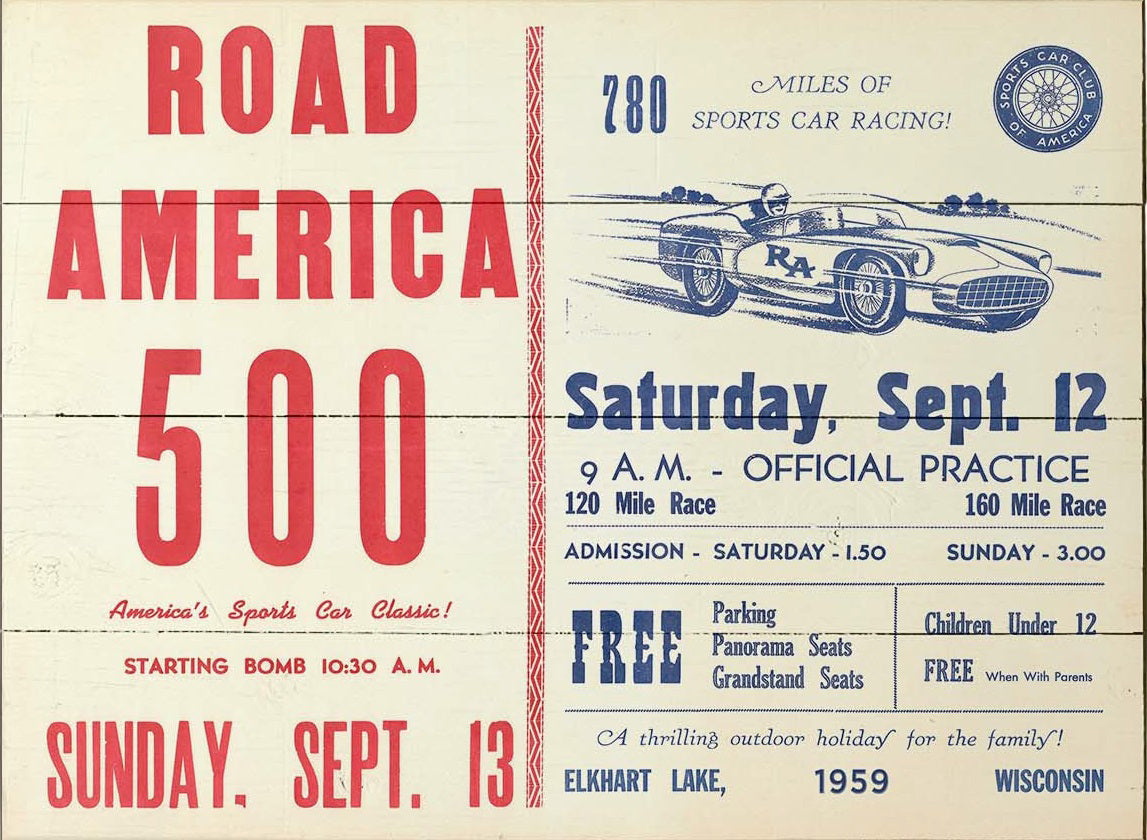 1959 RA500 Poster sign - wood