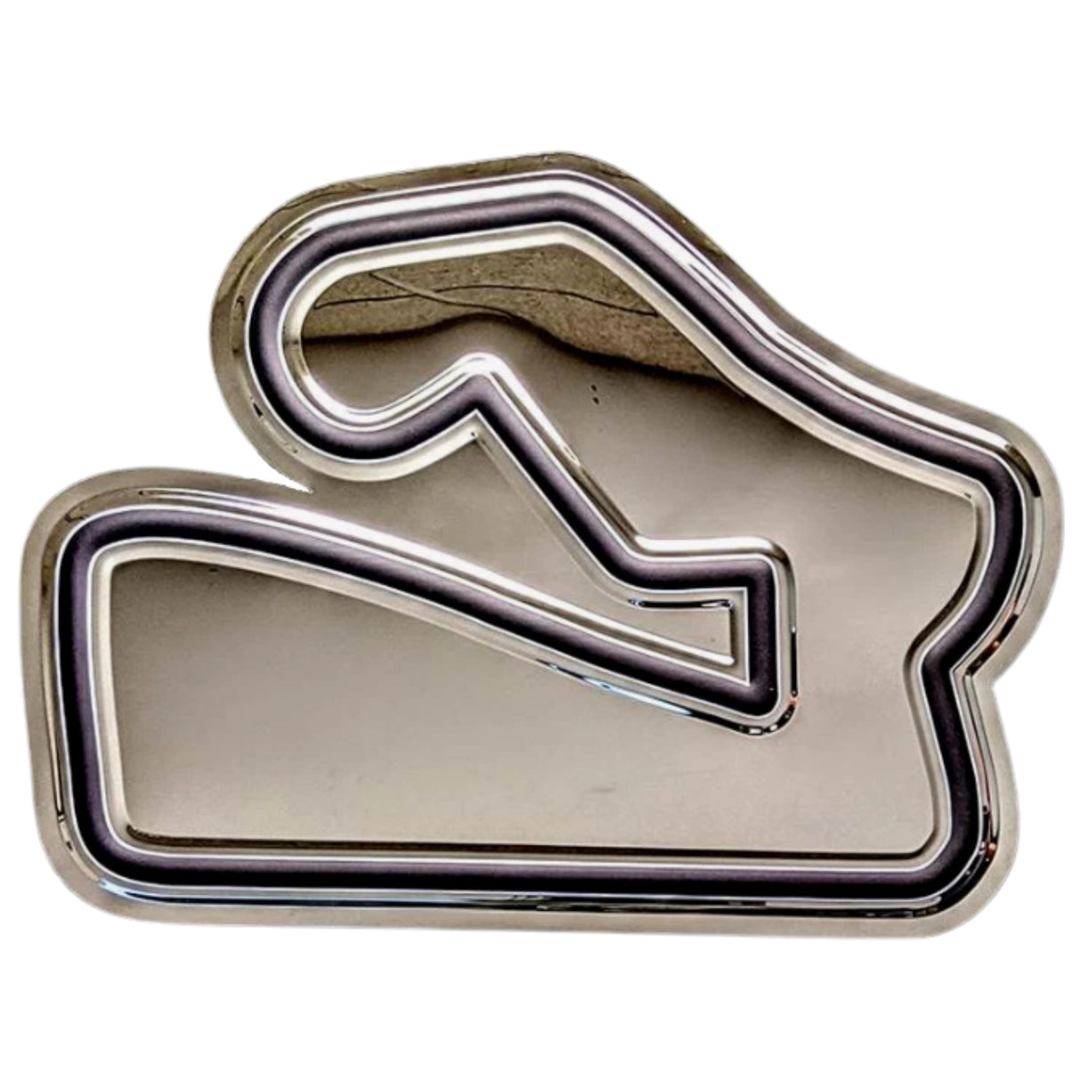 Chrome Track Outline Sign