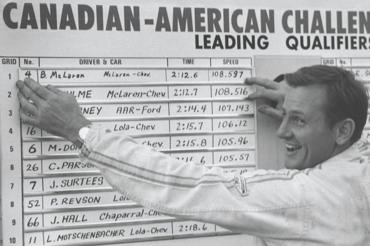 1967 CAN-AM Leader Board Banner