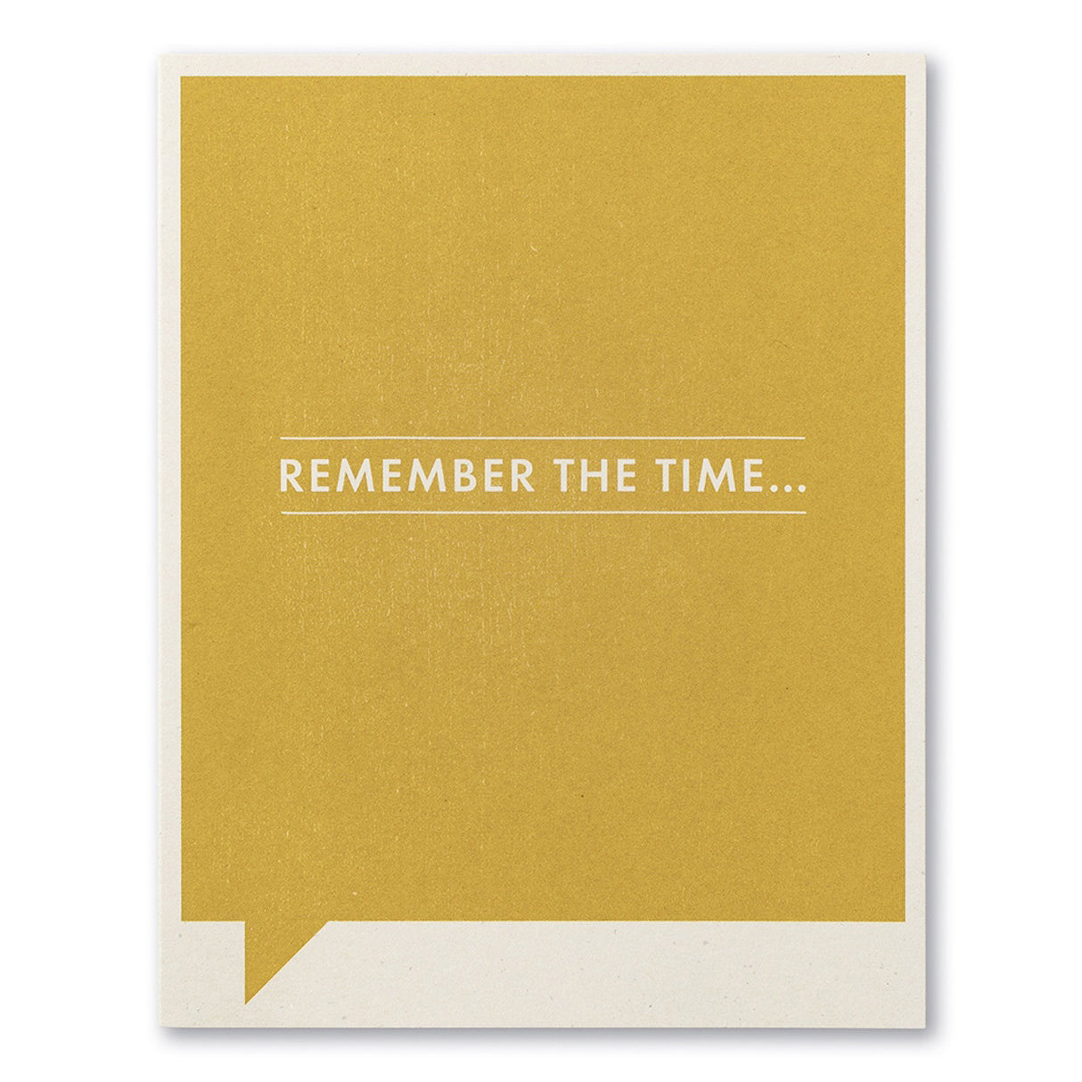 Remember the Time Card